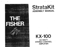 Fisher KX-100 - Service Manual